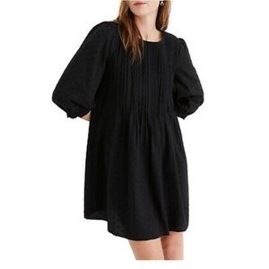 Madewell Women's Embroidered Pintuck Mini Dress